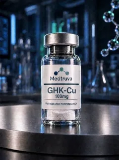 GHK-Cu copper peptide vial for laboratory studies